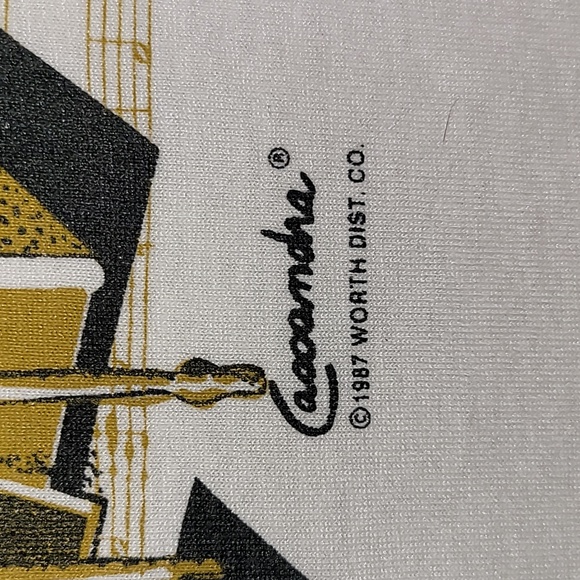 Vintage. Made in USA. 1987. Jerzees. Organ Music Tee. Single-stitch. Size Large - Picture 3 of 15